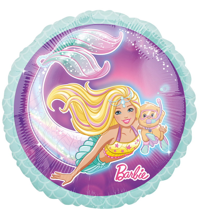 Balón - mermaid barbie
