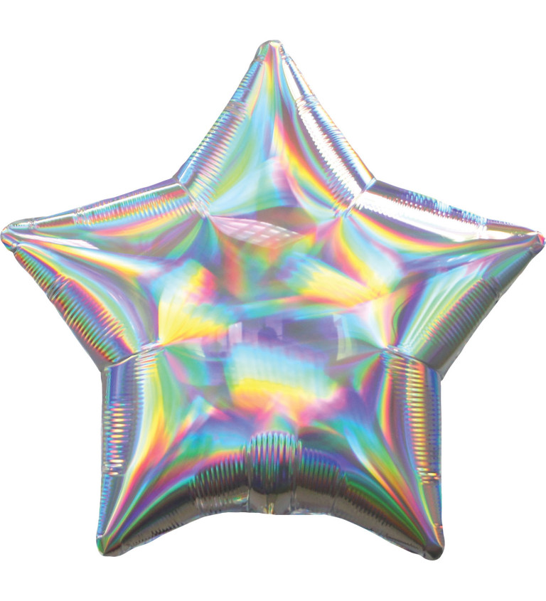 Balón holografická hvězda