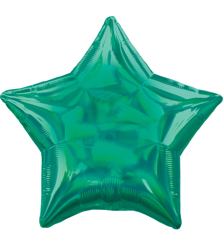 Zelená hvězda balónek