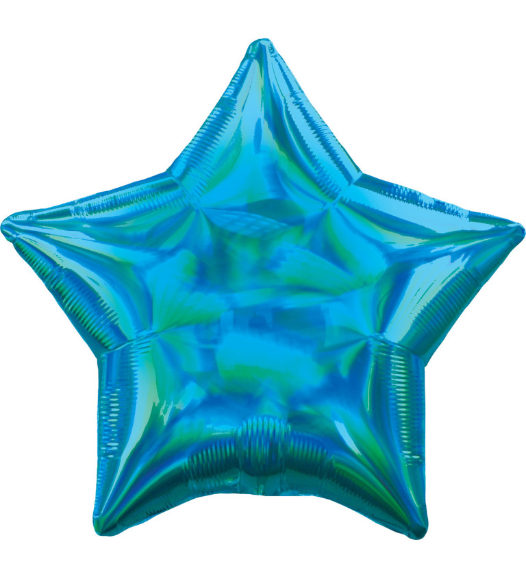 Modrý balónek - holografická hvězda