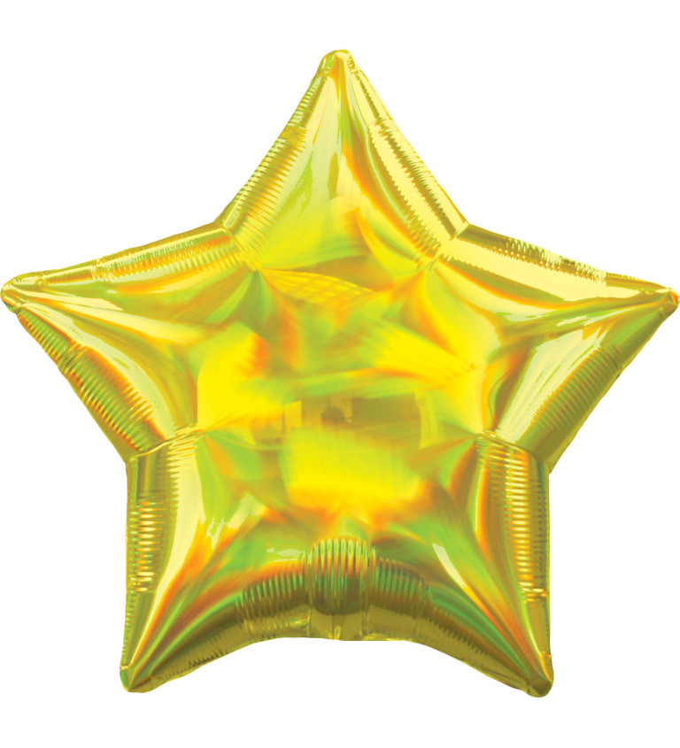 Žlutá hvězda balónek