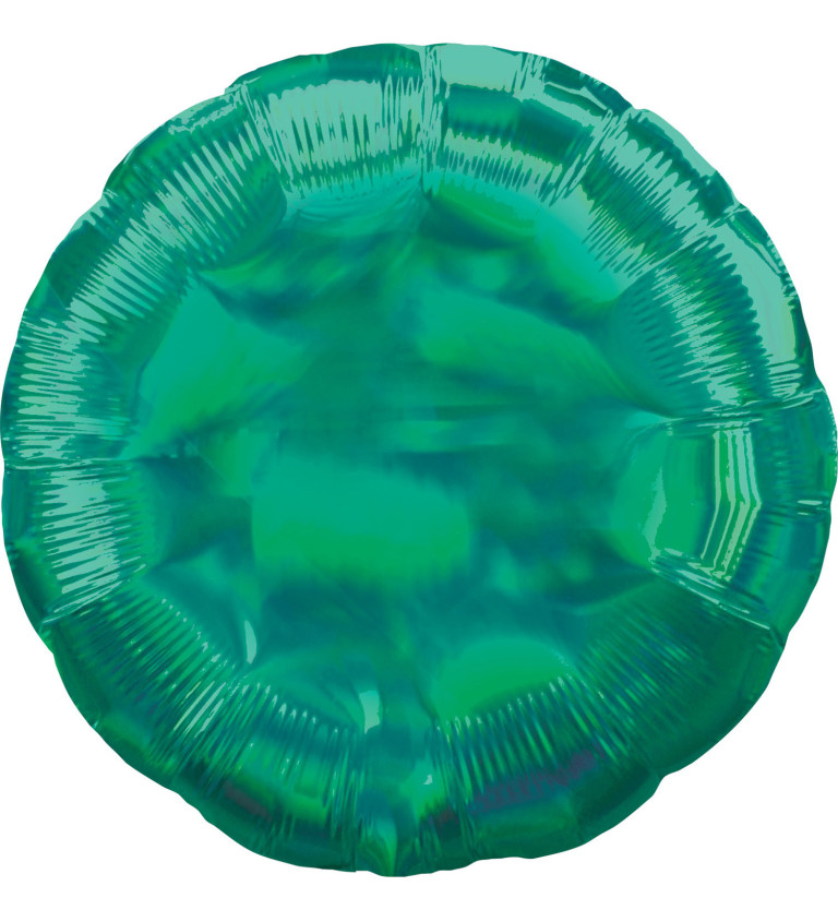 Zelený holografický balónek