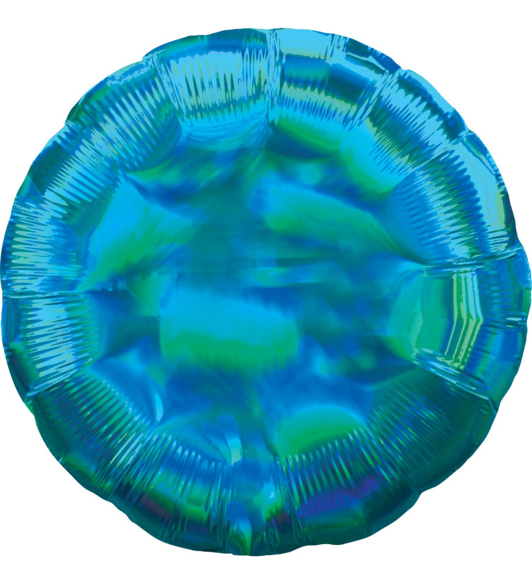 Balónek modrý holografický