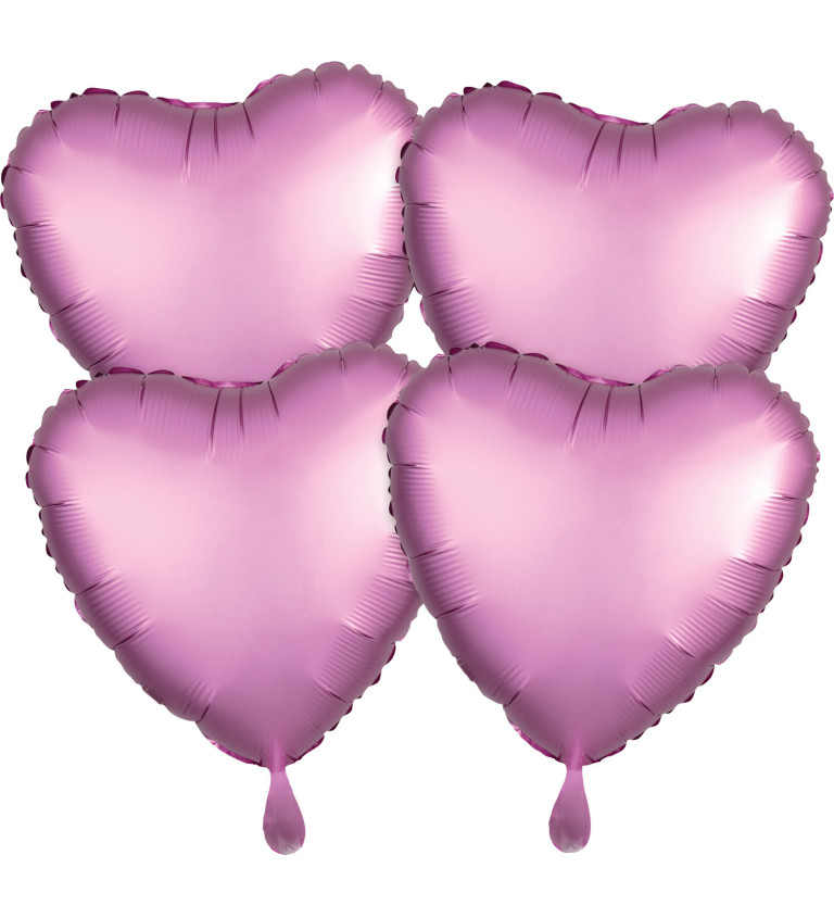Balónek srdce růžové