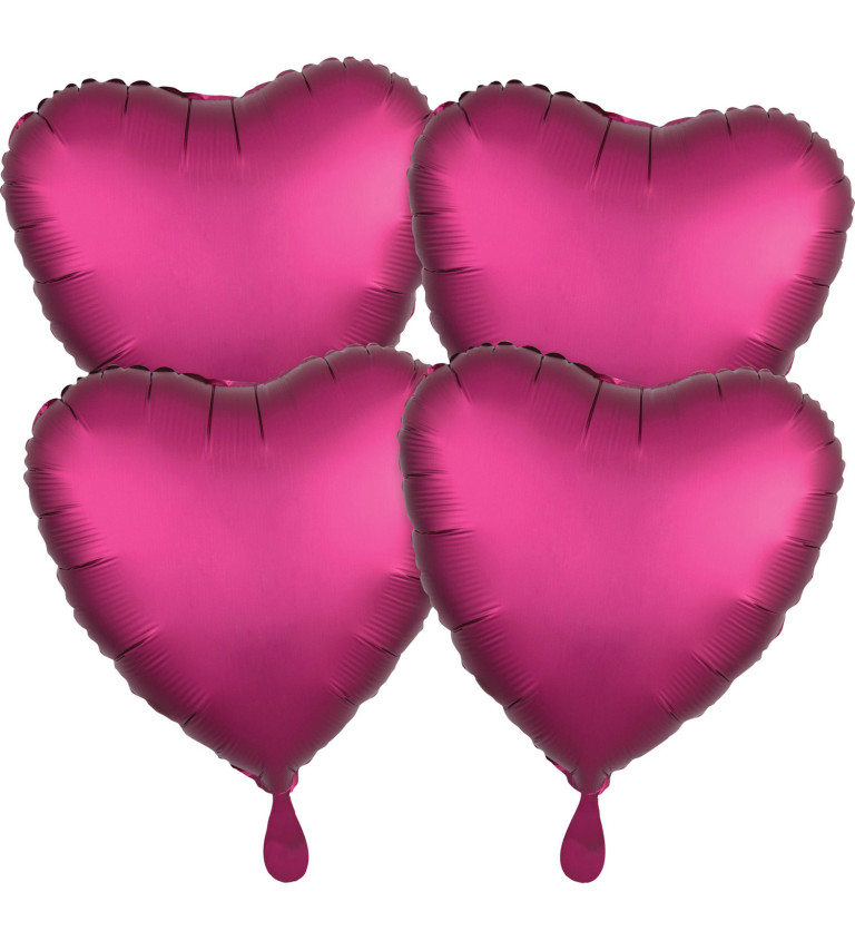 Balónky - růžová srdce