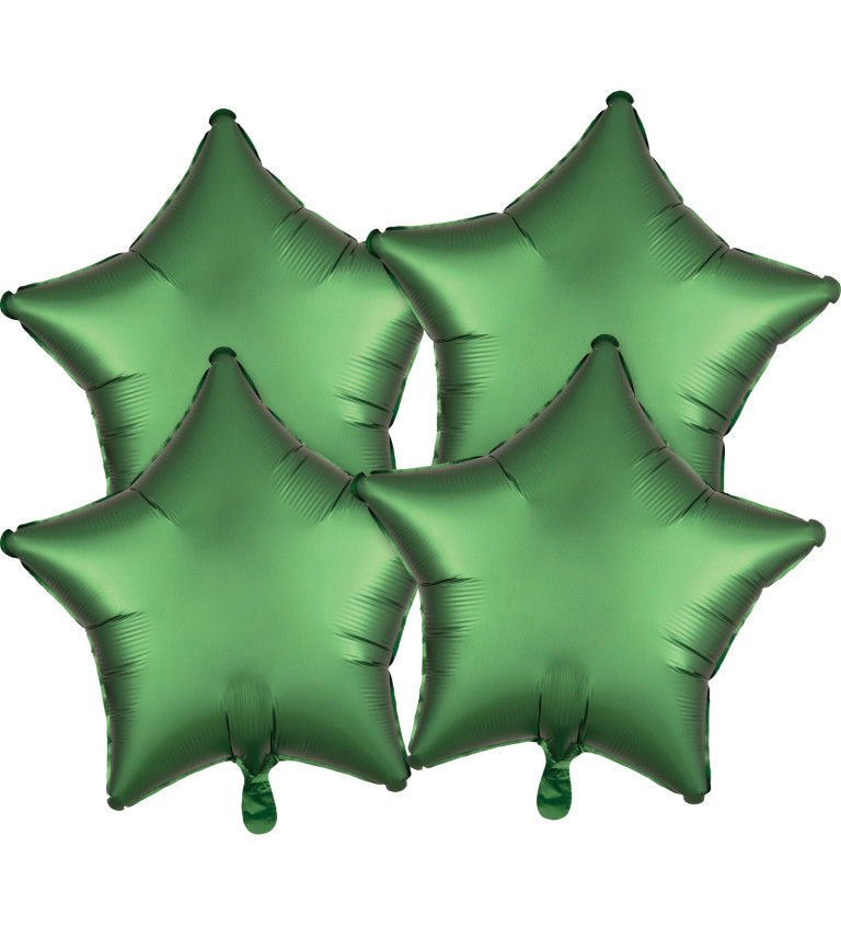 Balónky - hvězdy zelené
