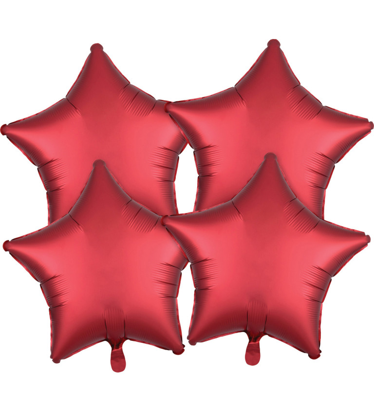 Balónky - červené hvězdy
