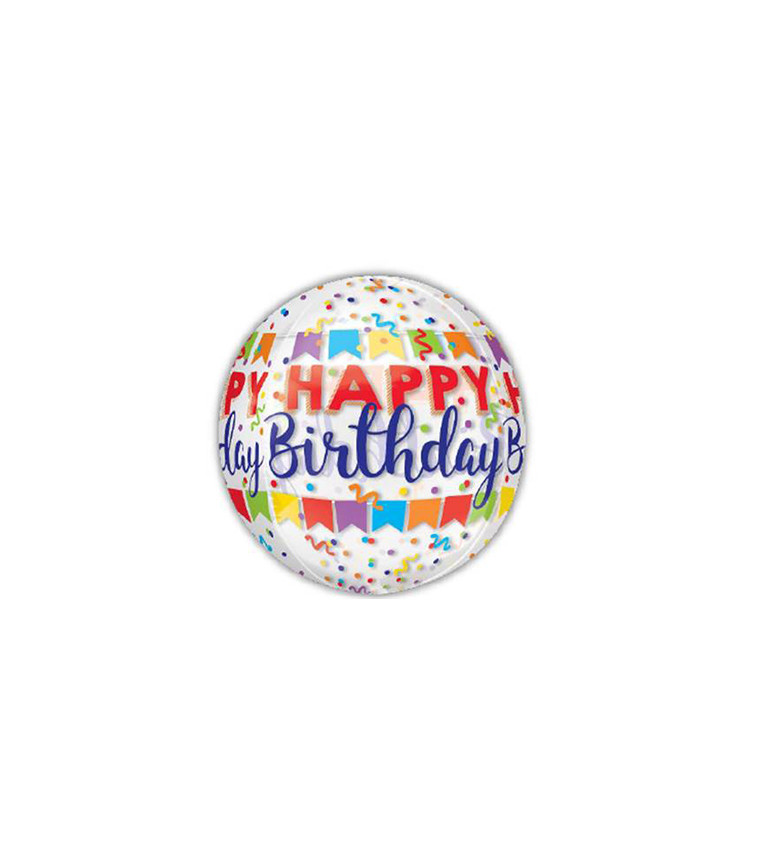 Kulatý balónek narozeninový