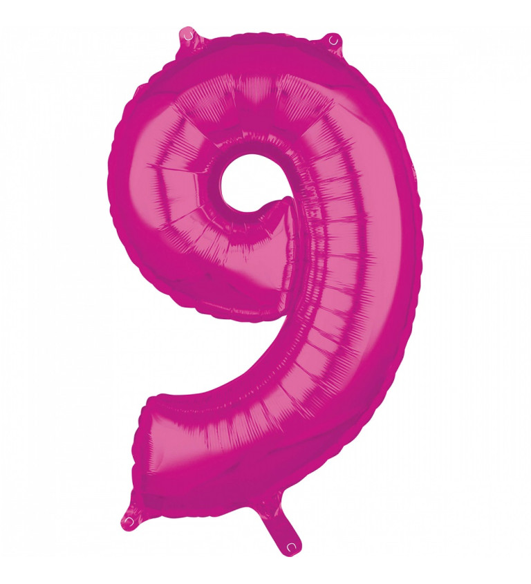 Fóliový růžový balónek - 9