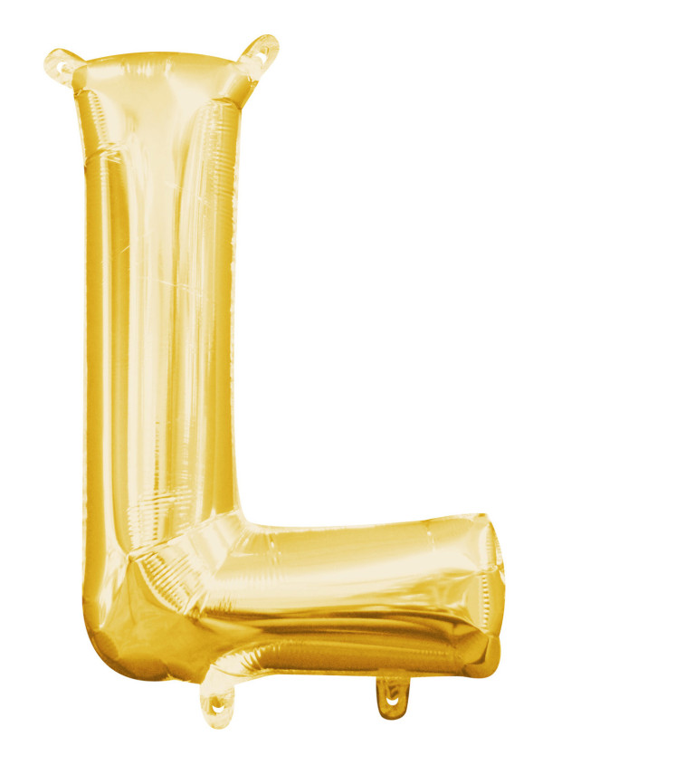 Malý fóliový zlatý balónek L