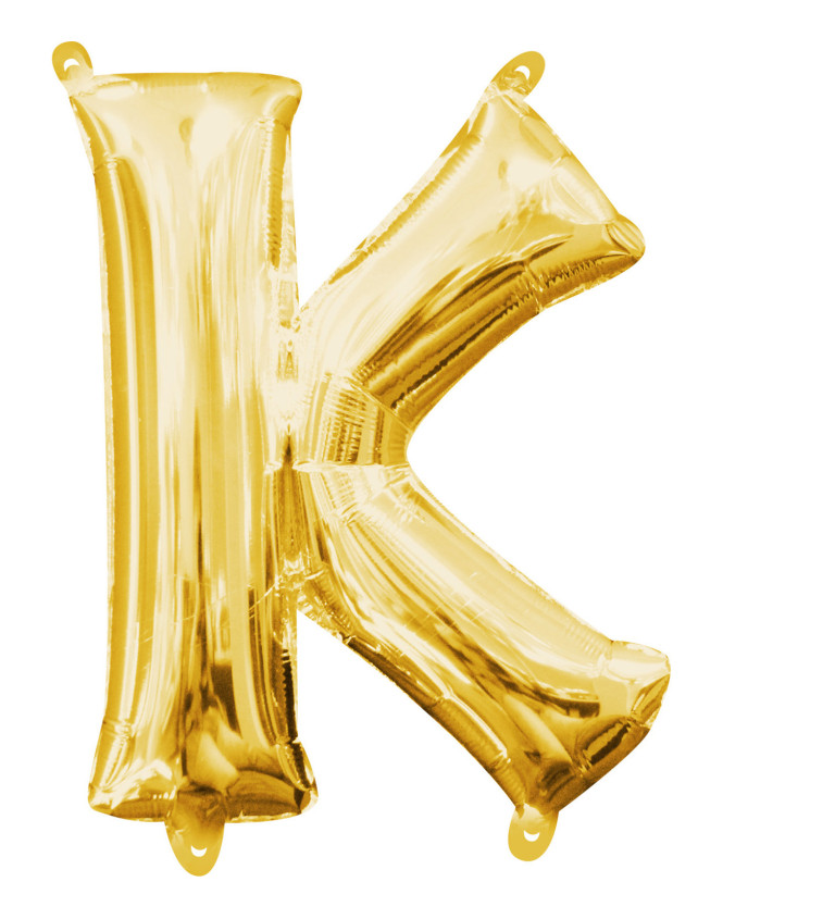 Balónek zlatý K