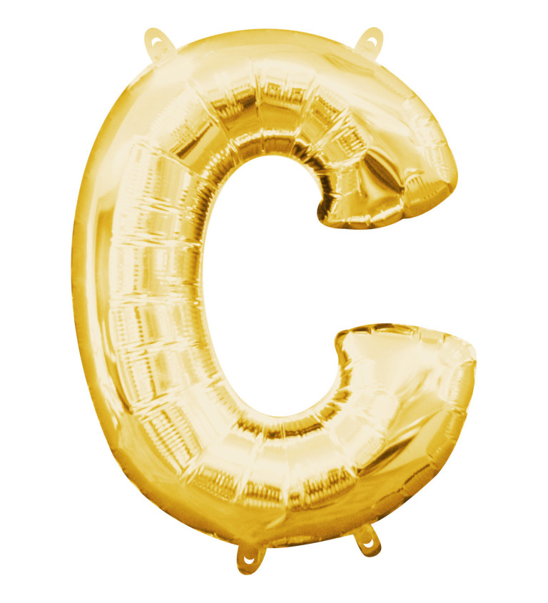 Malé fóliové písmeno C zlaté