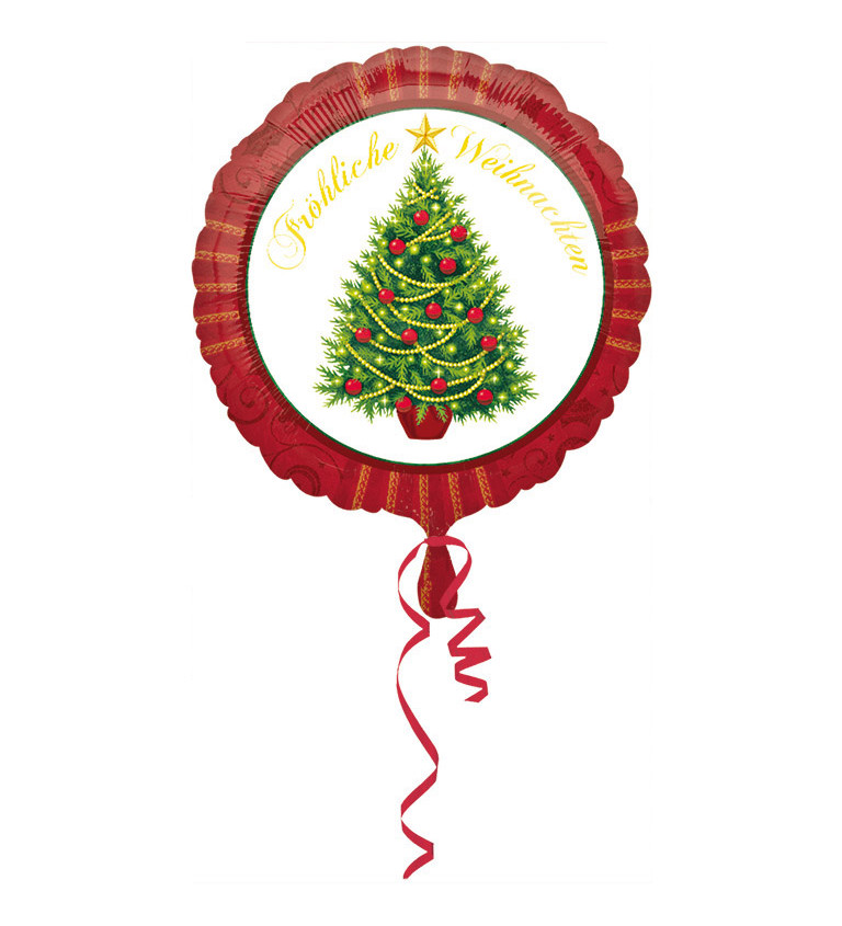 Fóliový balónek - vánoční stromeček
