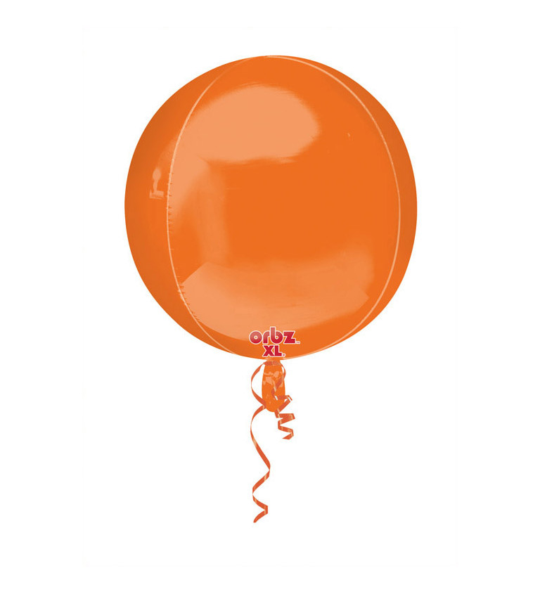 Kulatý oranžový balonek