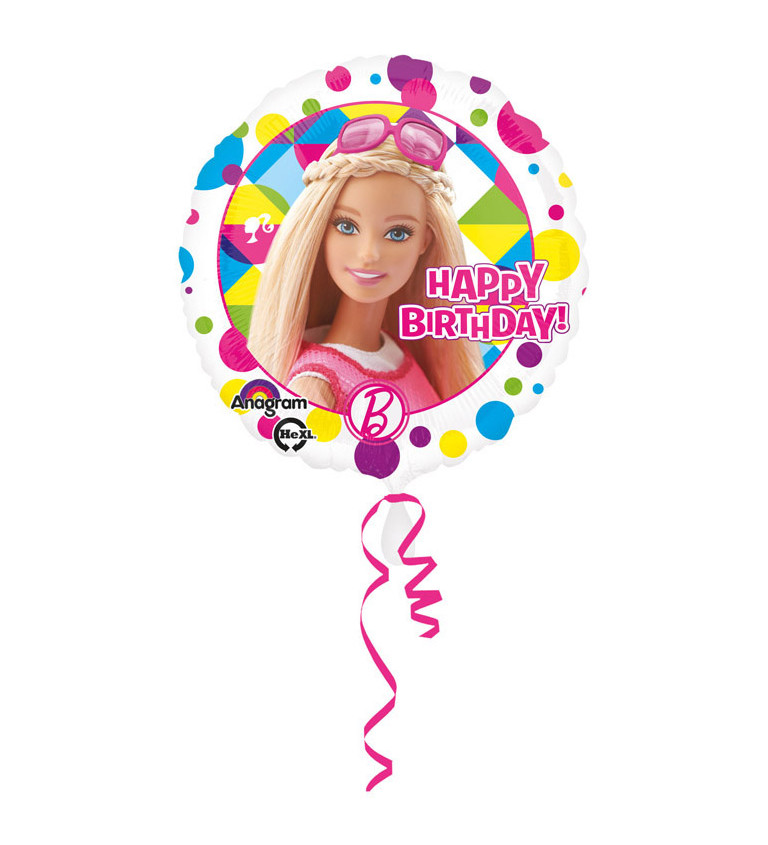 Narozeninový Barbie balónek