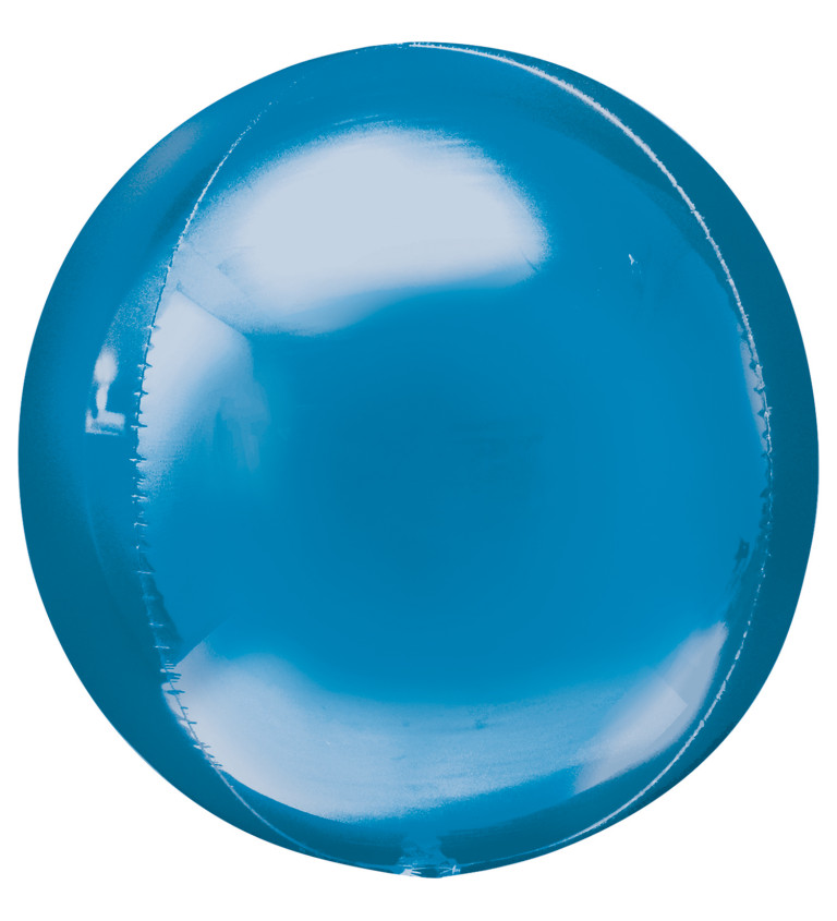 Kulatý modrý balonek