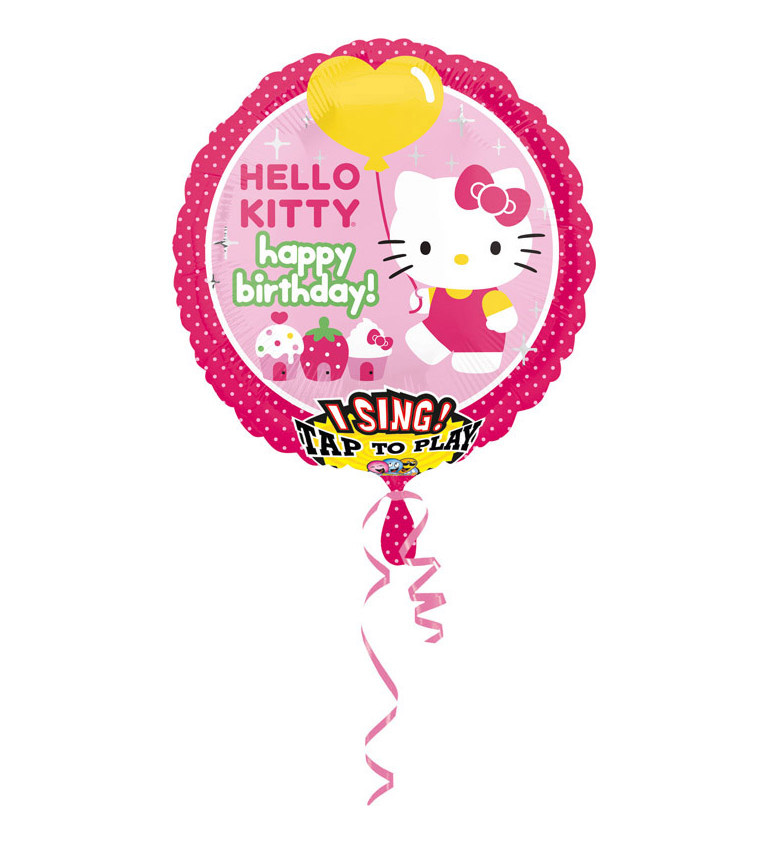Zpívající balonek Hello Kitty