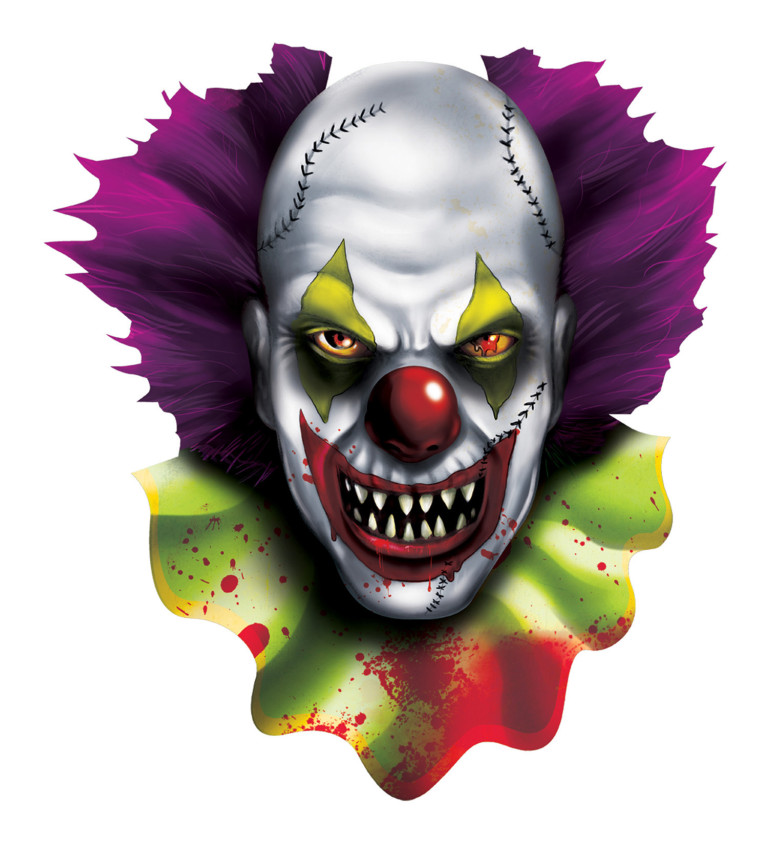 Strašidelný plakát klaun