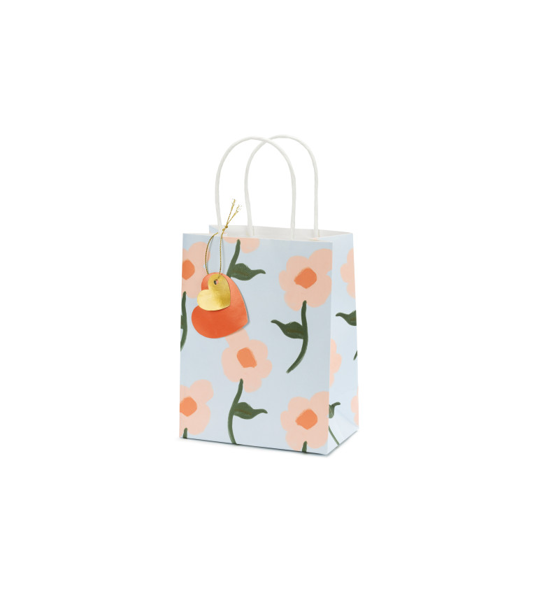Dárková taška s motivem květin
