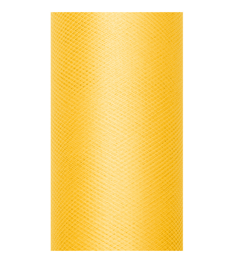 Dekorativní tyl - žlutý (15cm)