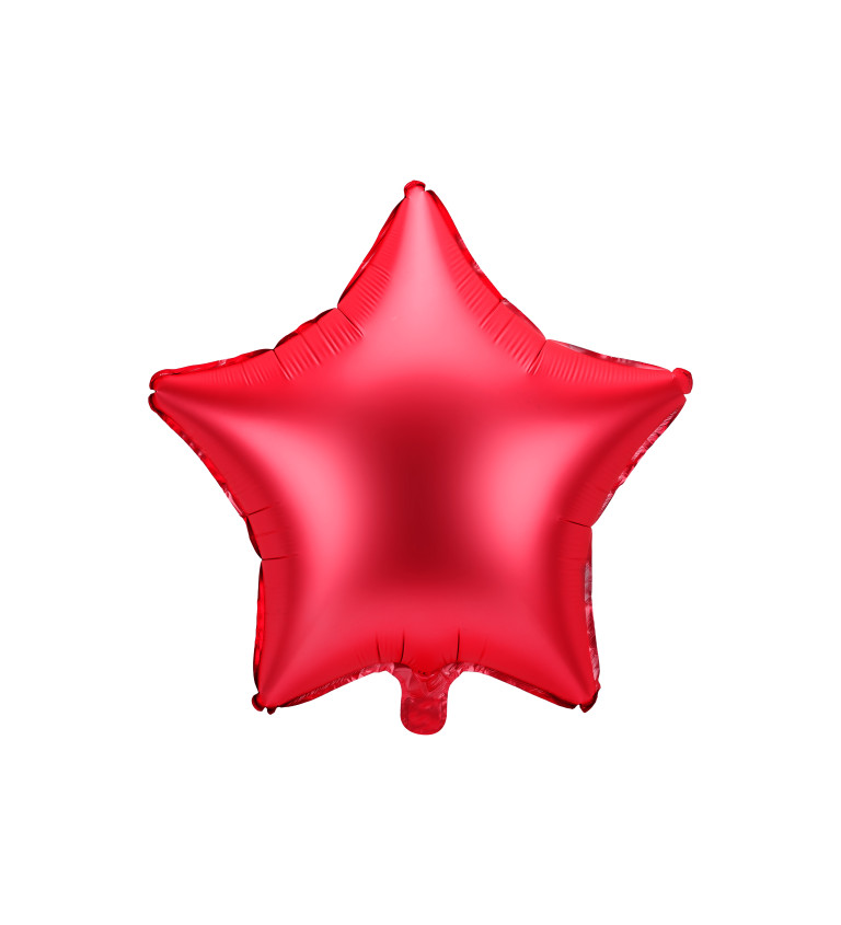 Balónek hvězda - červená