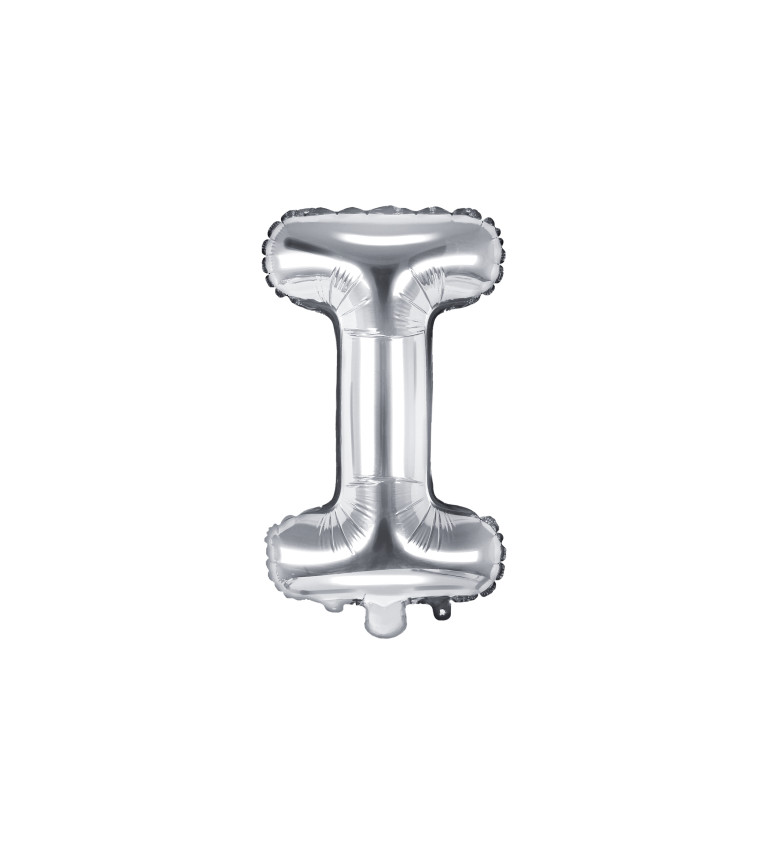 Stříbrný balónek písmeno I
