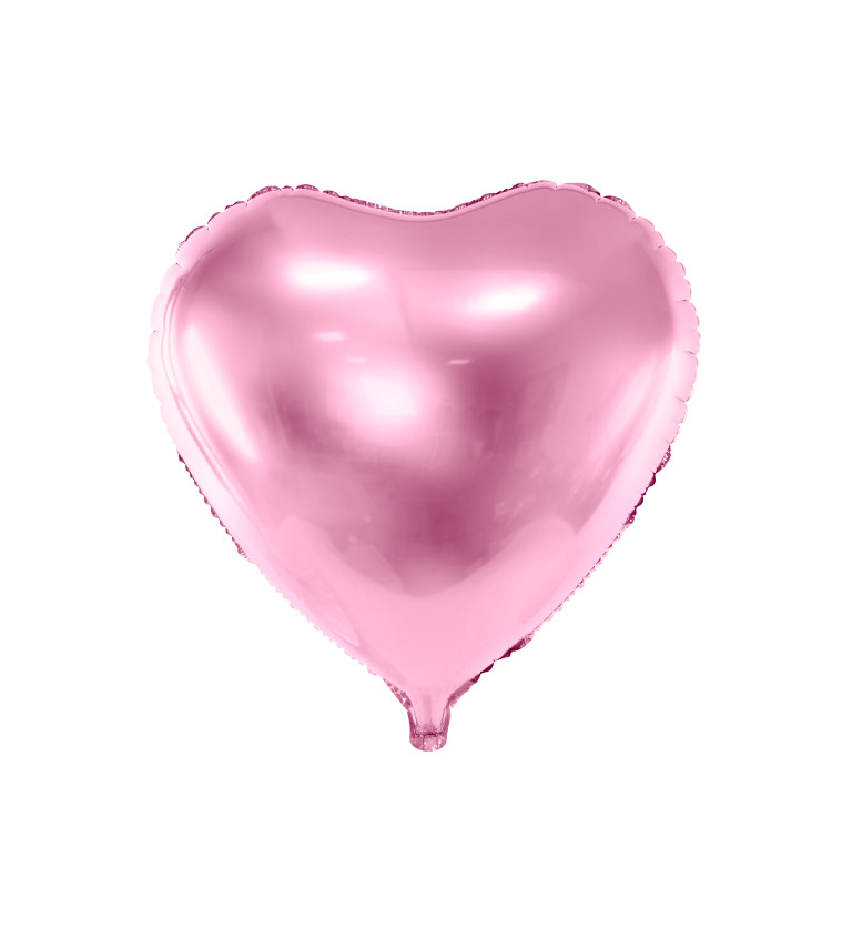 Růžový balónek srdce