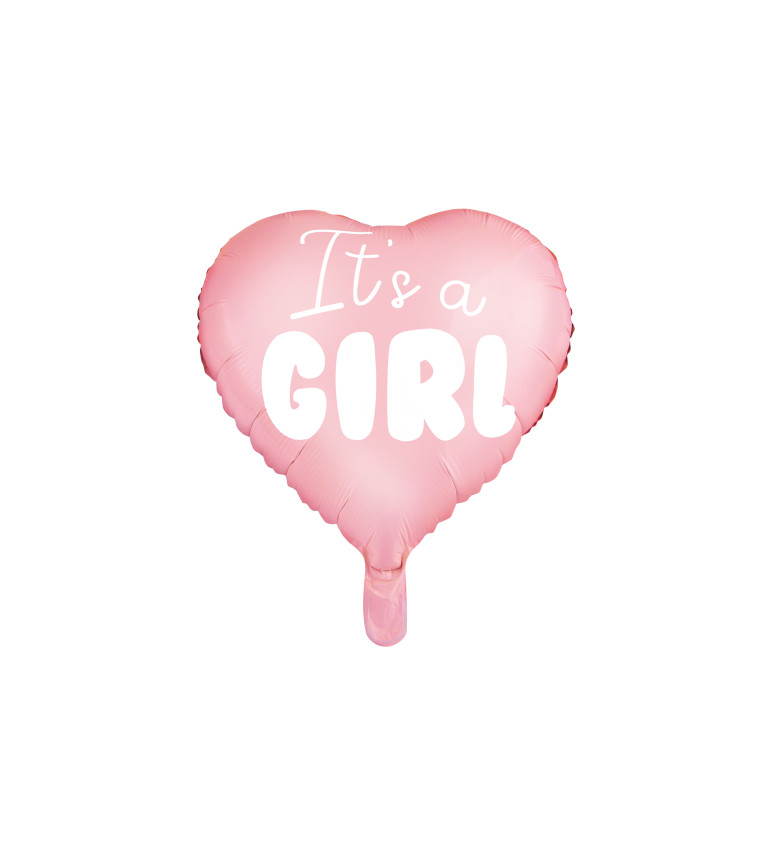 Balónek s nápisem "Its a girl"