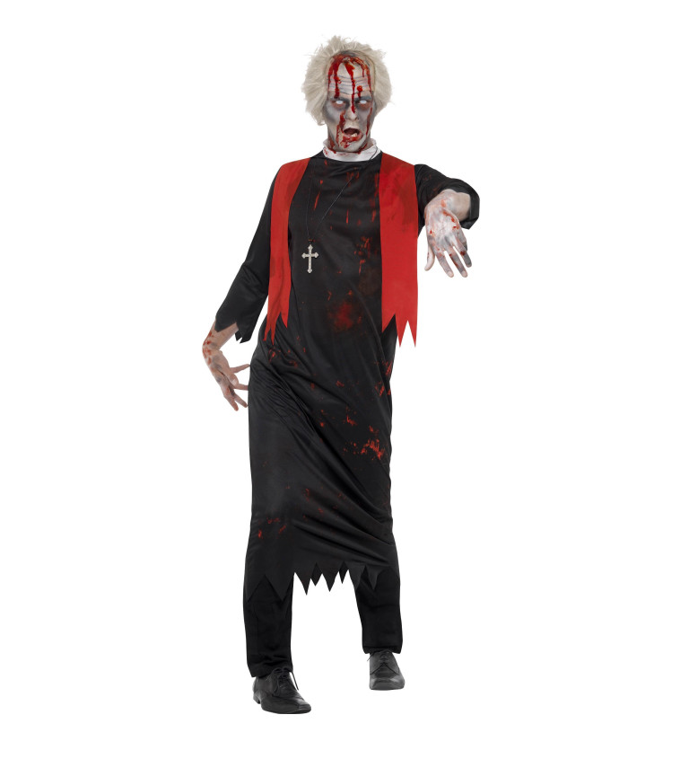 Pánský kostým zombie kněz