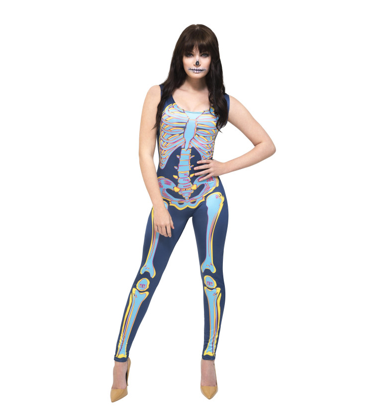 Dámský kostým Skeleton bodysuit