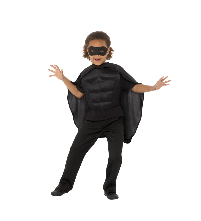 Dětský kostým černý superhrdina