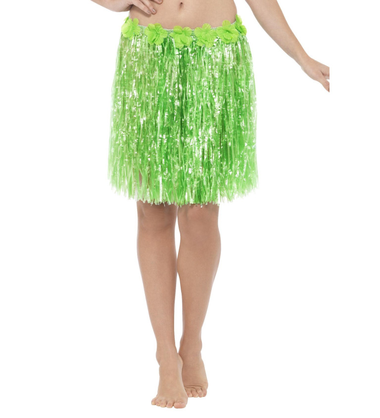 Havajská sukně zelená