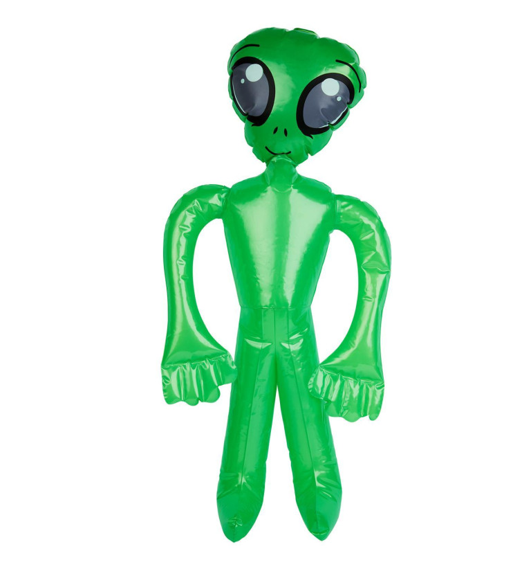 Zelený balón mimozemšťan