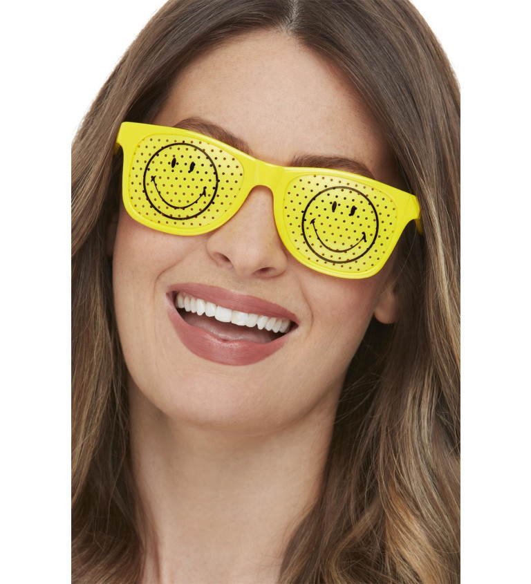 Žluté smajlíkové brýle