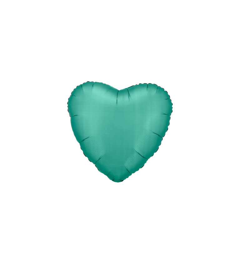 Balónek srdce světle zelené