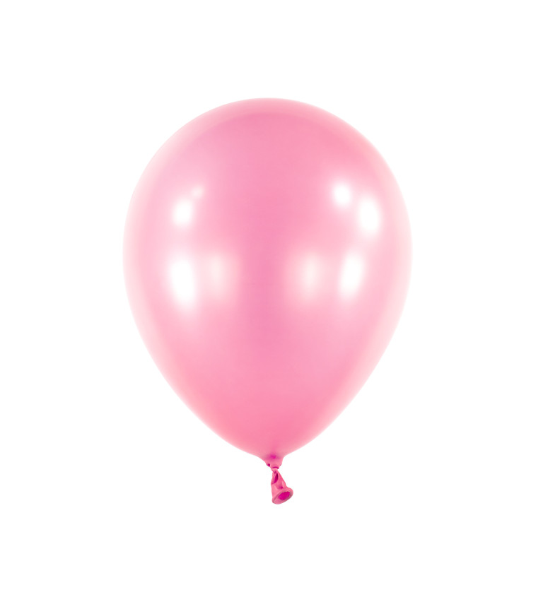 Perleťovo růžový balónek