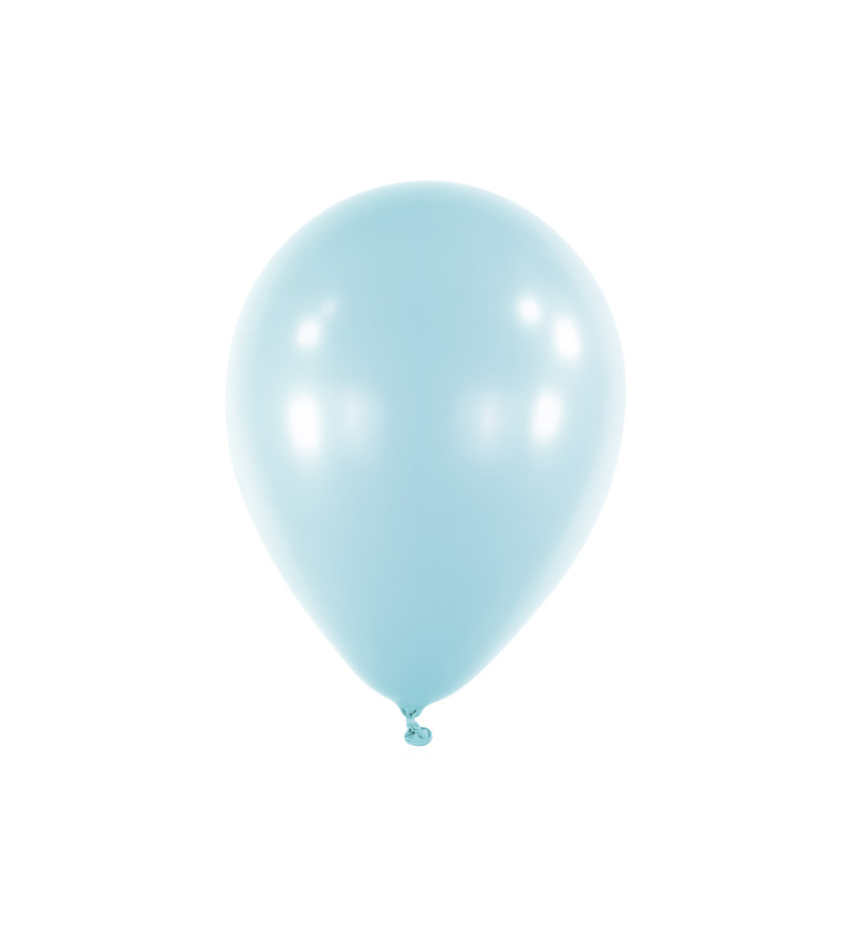 Světle modrý latexový balón