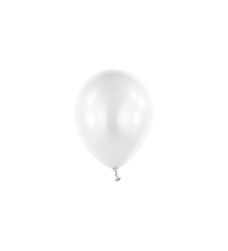 Bílý perleťový balónek