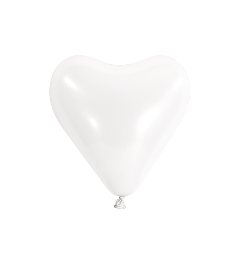 Balónek bílé srdce