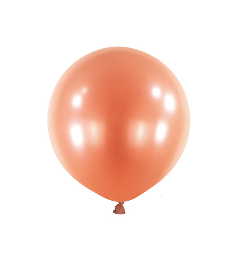 Oranžový perleťový balónek