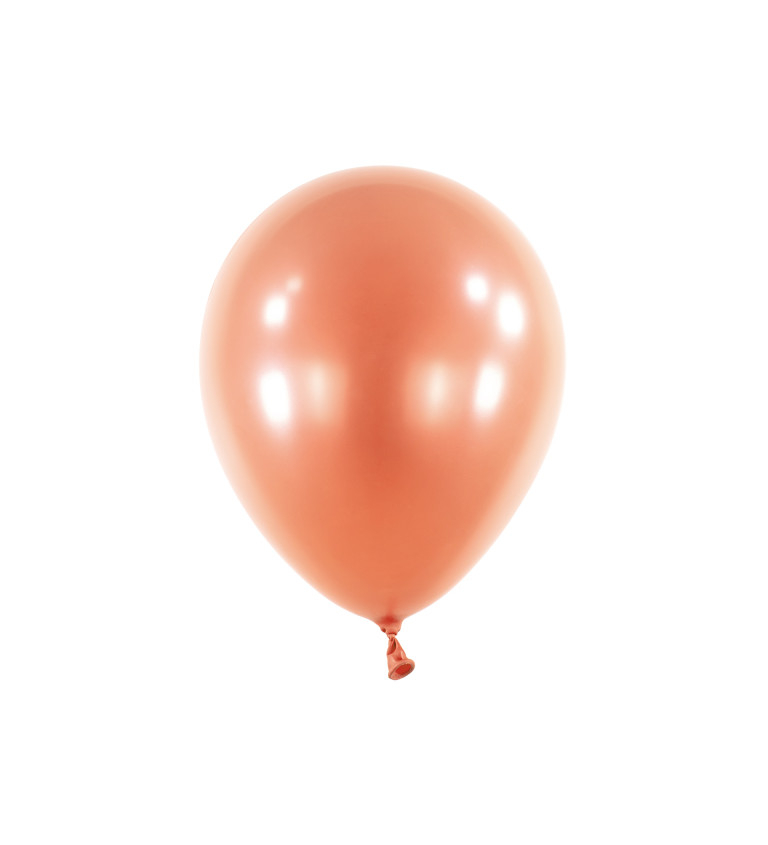 Perleťově růžový latexový balón