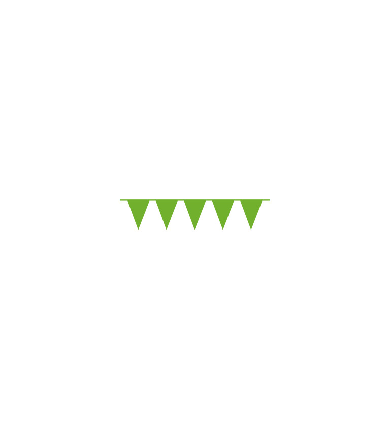 Vlajková girlanda - zelená