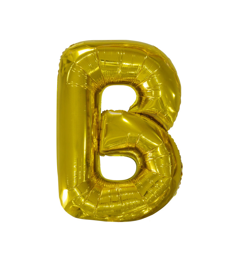 Fóliový zlatý balónek B