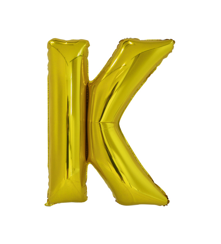 Zlatý fóliový balónek K