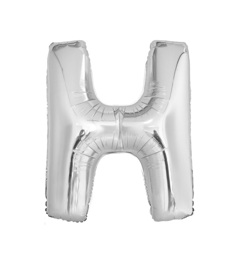 Fóliový stříbrný balónek H