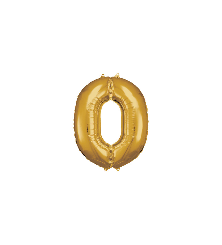 Fóliový zlatý balón 0