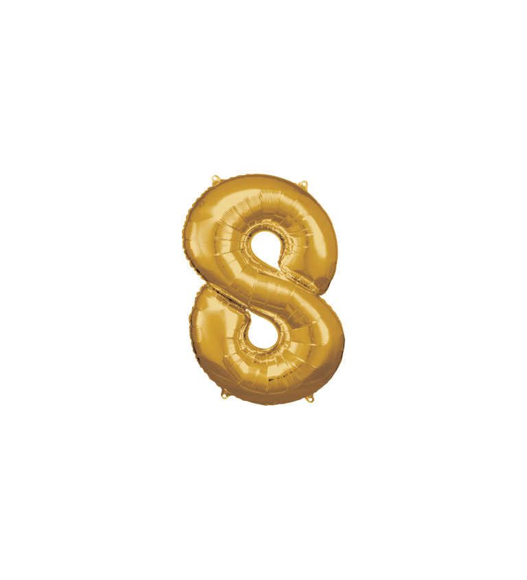 Balón zlatý číslo 8