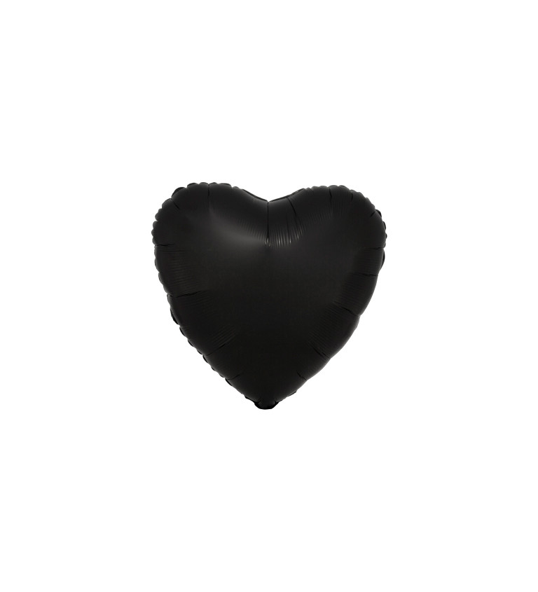Balónek srdce černé