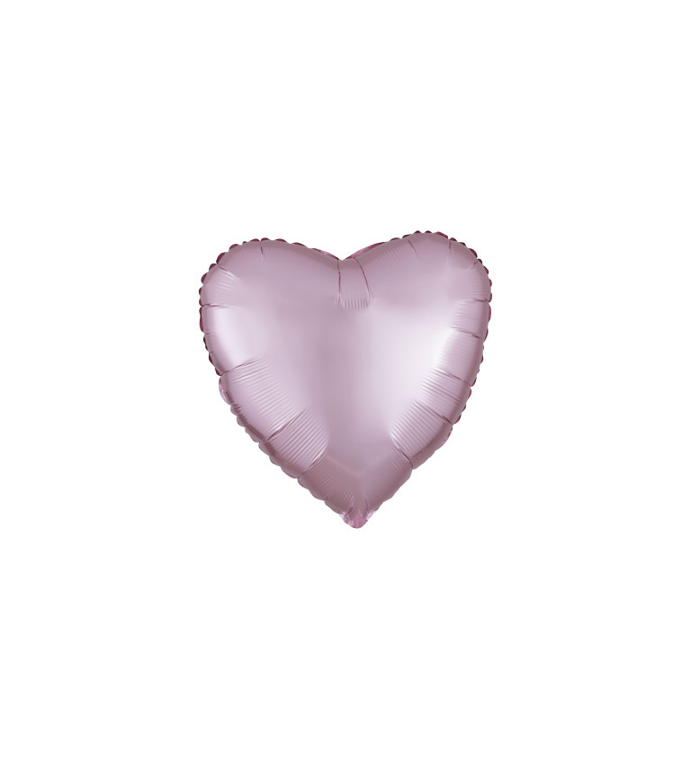 Balónek srdce světle růžové