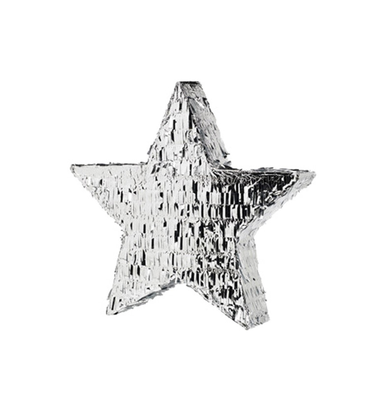 Stříbrná hvězda pinata